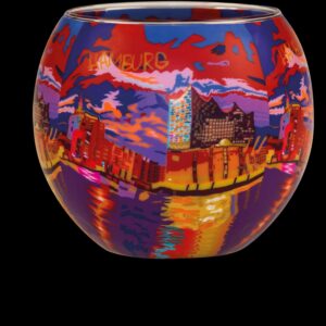 Leuchtglas Hamburg by Night Art.Nr.21648