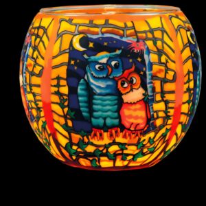 Leuchtglas Owls by Night Art.Nr.21109