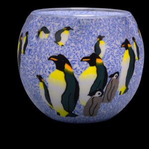 Leuchtglas Penguins Art.Nr.21019